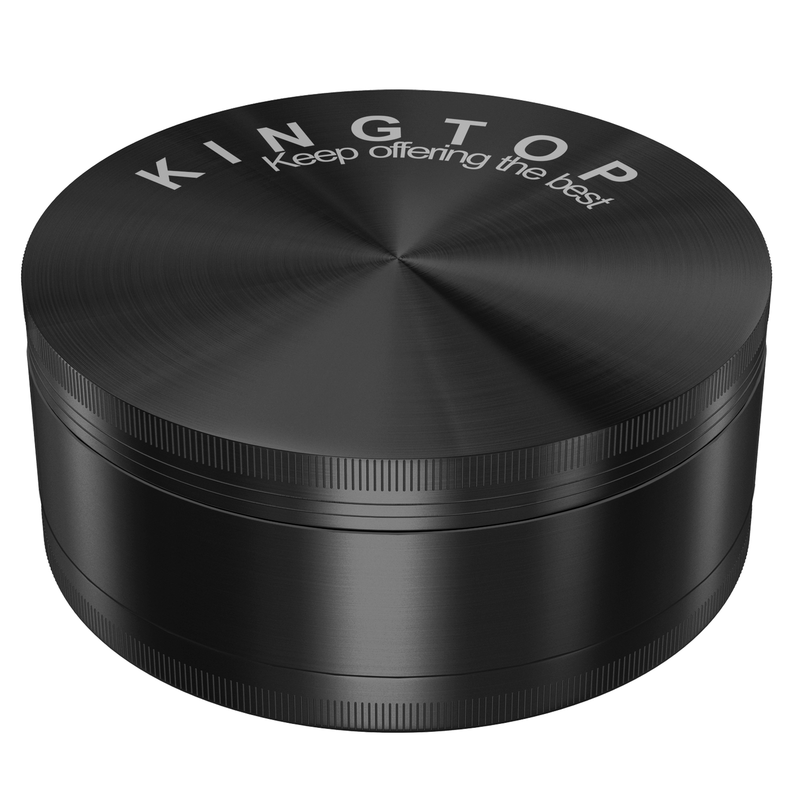 KINGTOP Spice Grinder Large 3.0 Inch Black